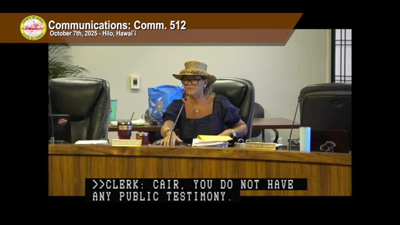 Communications, Reports, and Council Oversight: 12th Session